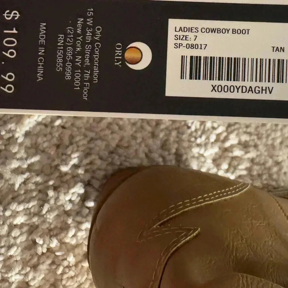 Charles Albert Womens Modern Western Cowboy Distressed Pull Up Tabs Boot Size 7 - Picture 6 of 8